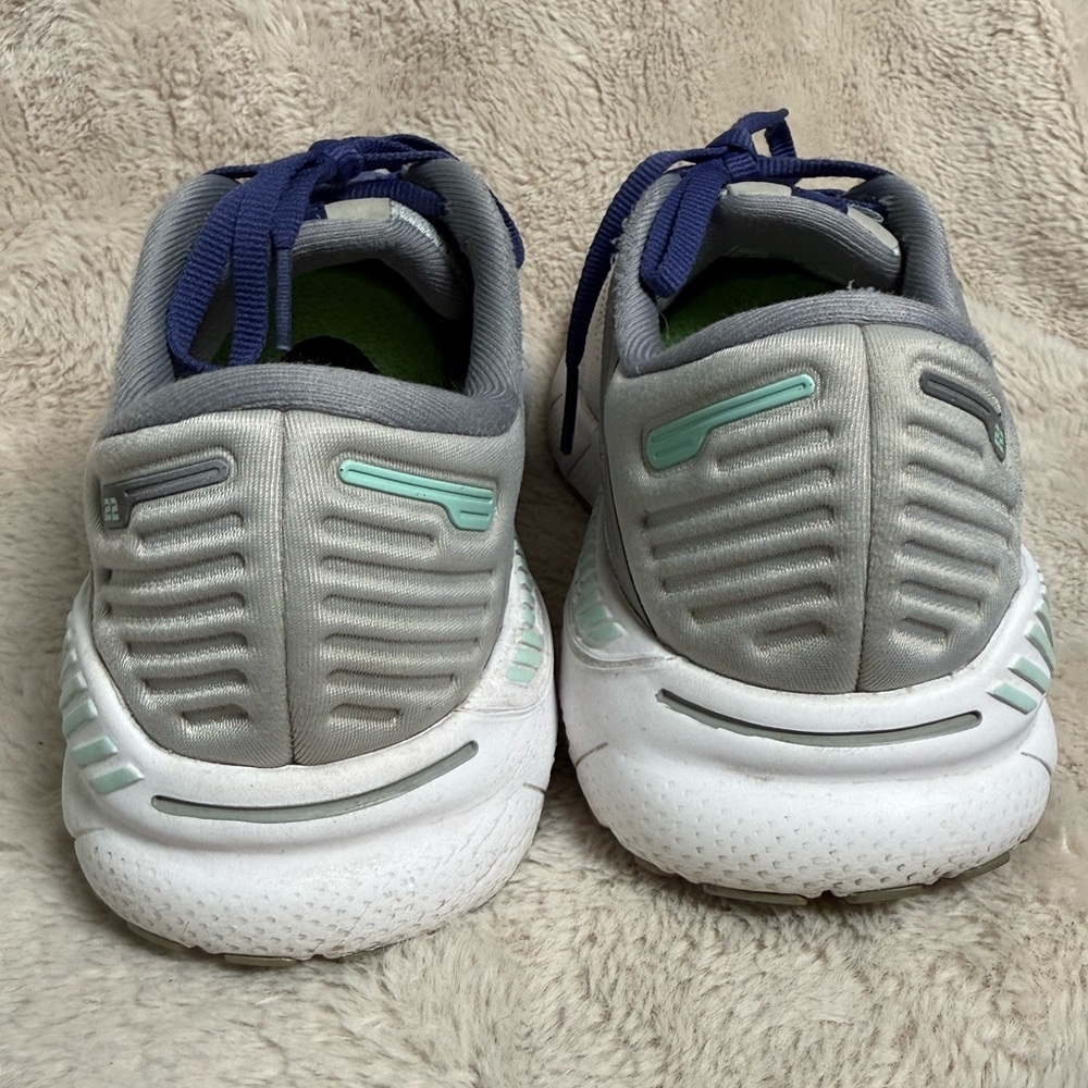 Brooks Adrenaline GTS 22 "Grey/Purple/Mint" Women's Wide Running Shoe Sz 8 - Picture 5 of 10